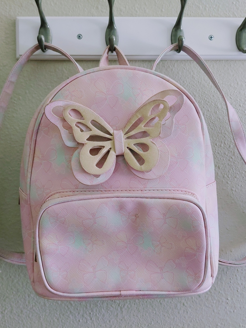 Pink Pastel Butterfly Mini Backpack
